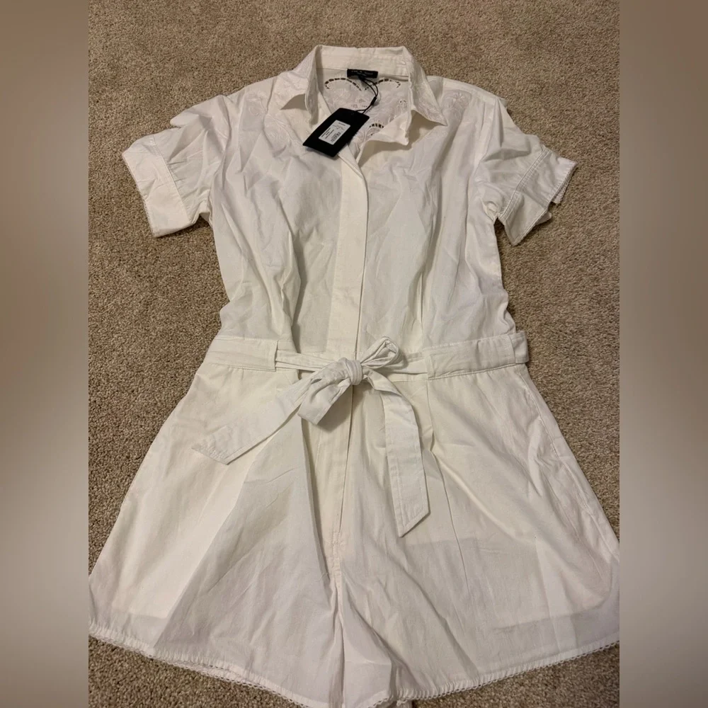 Rag & Bone Surplus Romper in White 10 NWT - Picture 3 of 4
